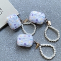 Korean Little Flowers Glitters with Chain | Airpod Case | Silicone Case for Apple AirPods 1, 2, Pro, 3 Косплей